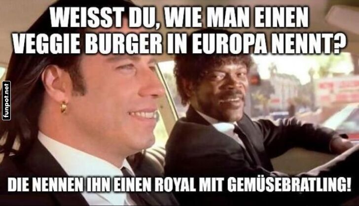 Kleiner Scherz über Veggie-Burger Kleiner Scherz über Veggie-Burger