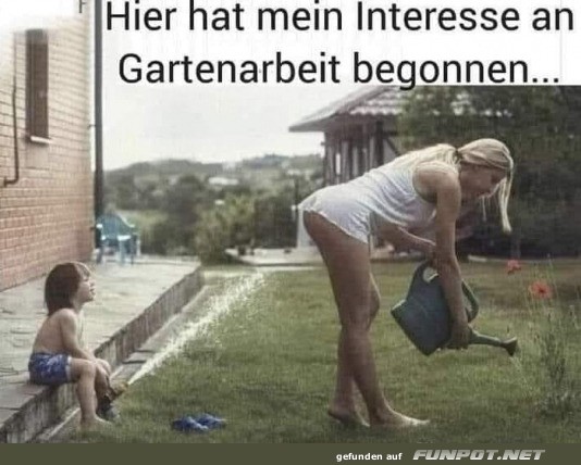 Hose runter für Gartenarbeit! Hose runter für Gartenarbeit!