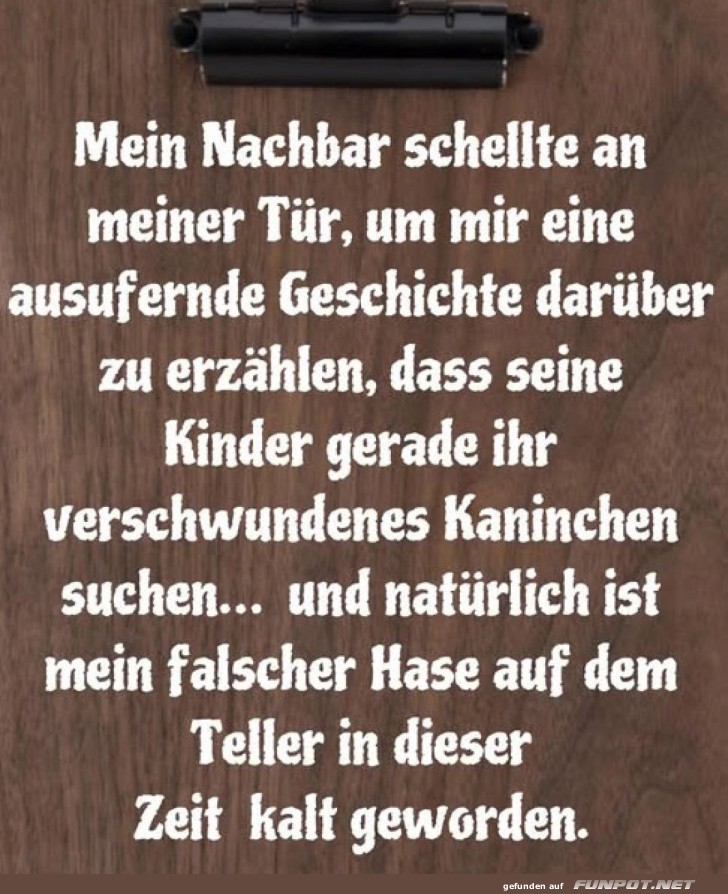 Kaninchen-Krimi mit kaltem Ende Kaninchen-Krimi mit kaltem Ende