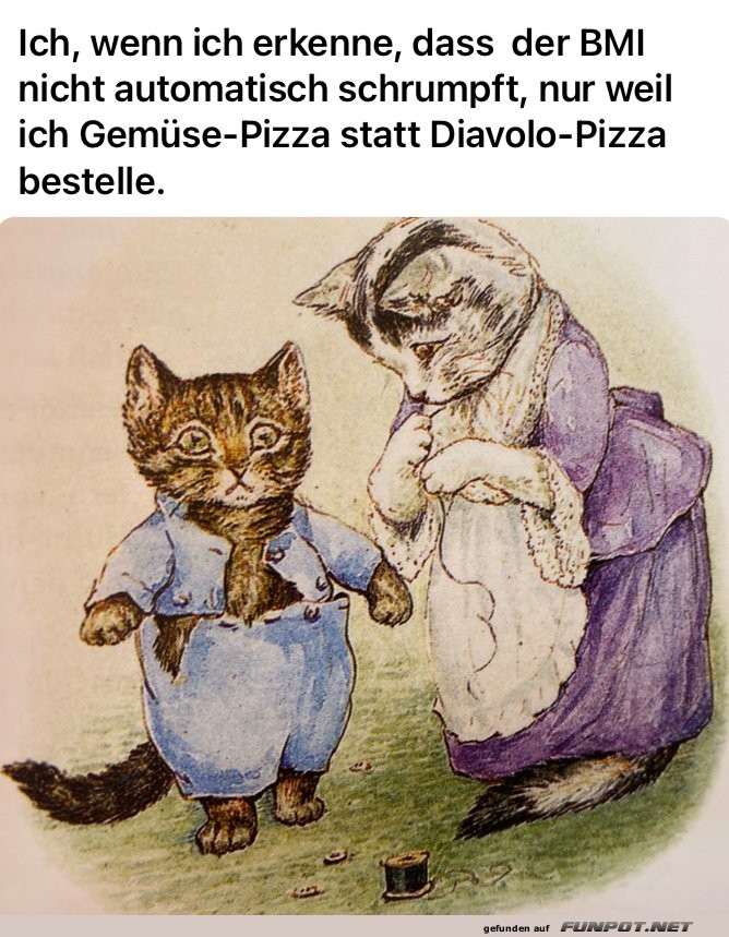 Wenn der BMI nicht mit der Pizza schrumpft Wenn der BMI nicht mit der Pizza schrumpft