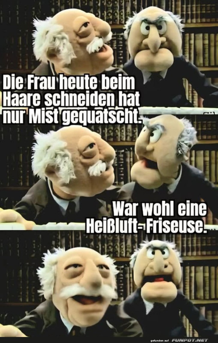Friseurbesuch mit Plauder-Überraschung! Friseurbesuch mit Plauder-Überraschung!