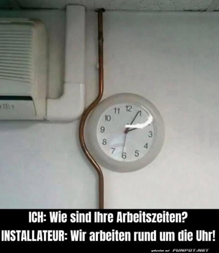 Die Uhr läuft wie geschmiert! Die Uhr läuft wie geschmiert!