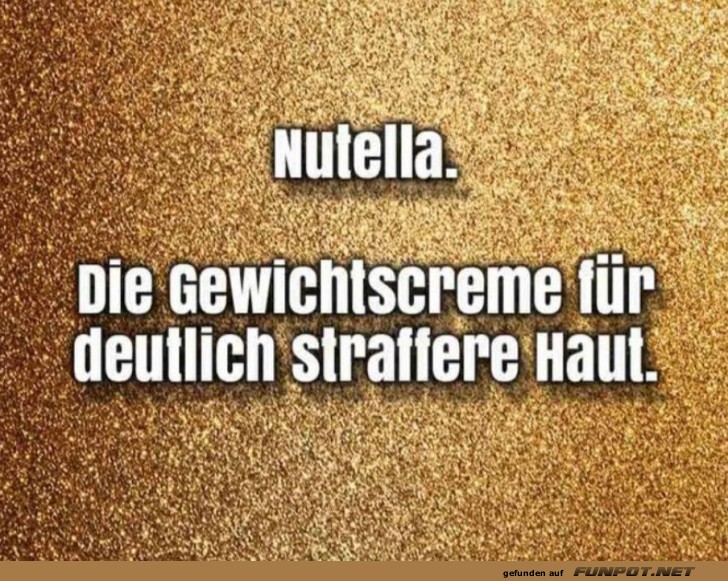 Nutella: Straffe Haut im Glas! Nutella: Straffe Haut im Glas!