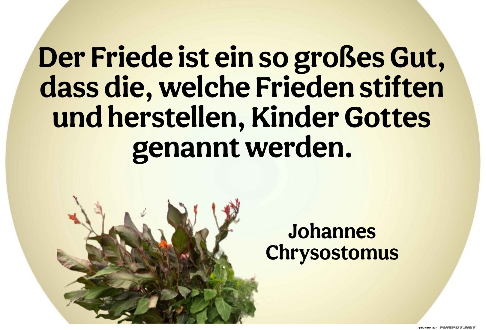 der friede ist ein so großes gut