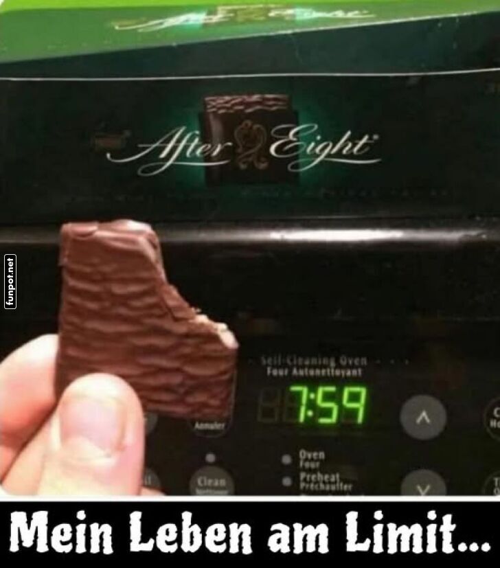 Gefährlich früh: Schokolade um 7:59!