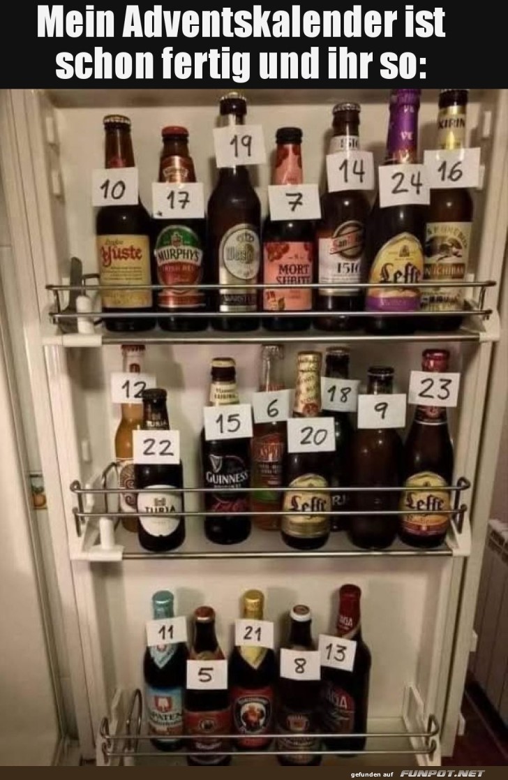 Flüssiger Adventskalender voller Überraschungen