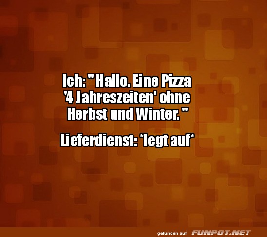 Pizza-Wunsch: Frühlingsgefühle pur!