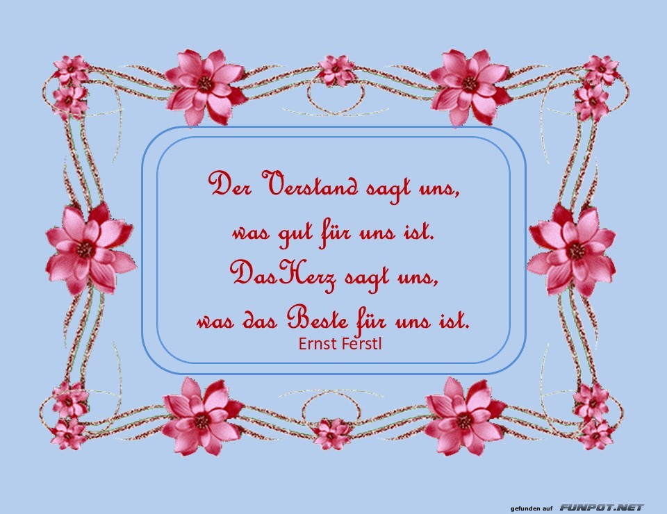 Der Verstand sagt uns