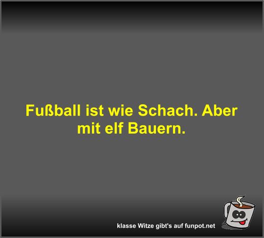 Fußball ist wie Schach