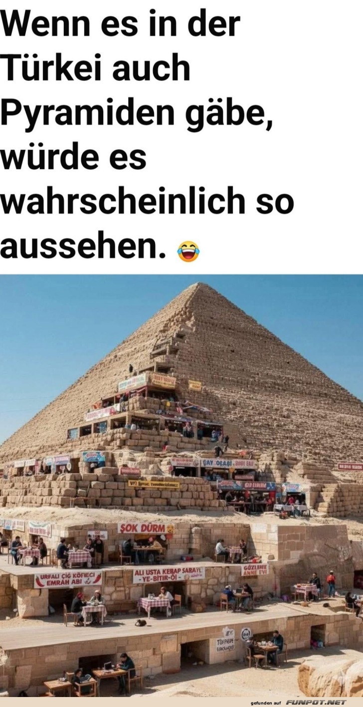 Pyramiden mit Dönerflair