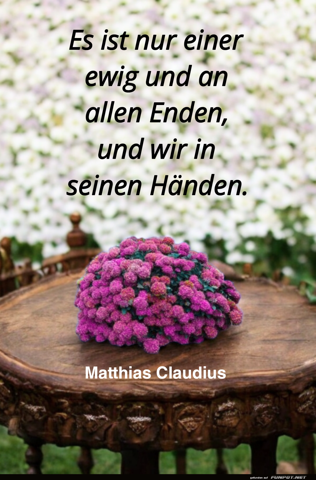 es ist nur einer ewig es ist nur einer ewig
