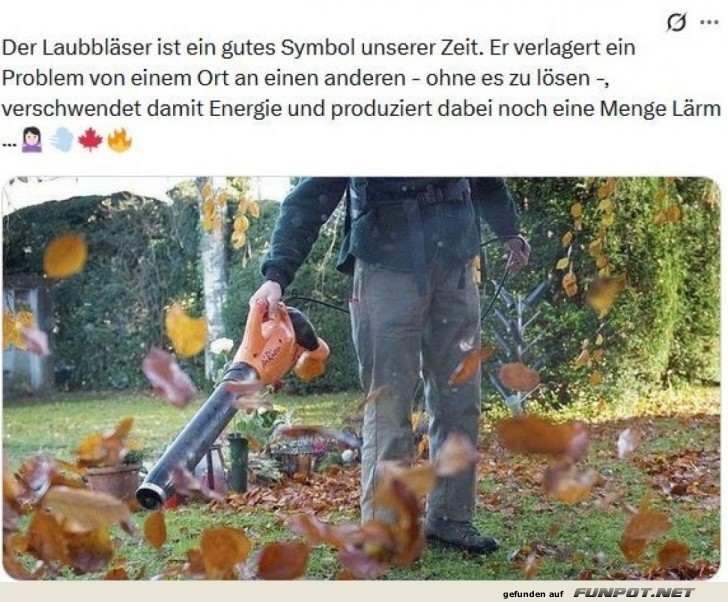 Laubbläser-Logik: Problem verlegen statt lösen!