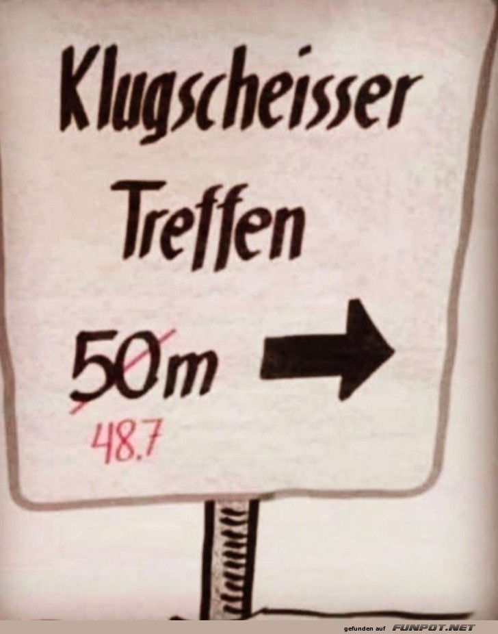 Der Klugscheißer-Kompass schlägt zu!