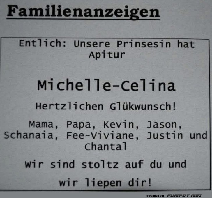 Prinzessin mit Abschlussfehler Prinzessin mit Abschlussfehler