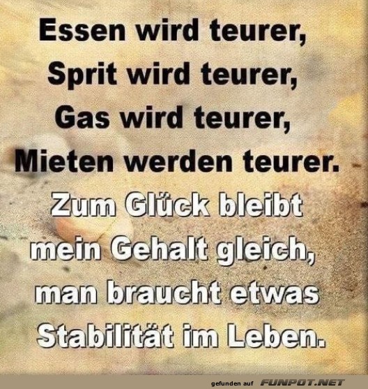Gehalt bleibt stabil ? Ein Hoch auf Beständigkeit!