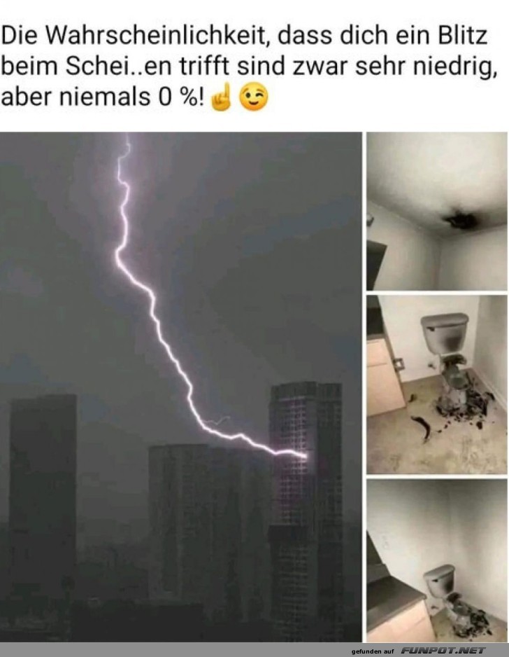 Blitzschlag beim Geschäft?