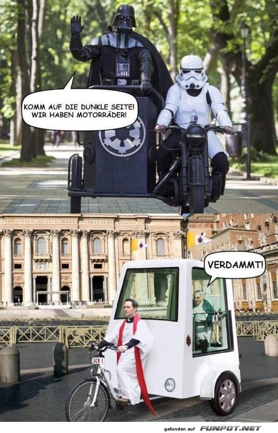 Darth Vader und der Papst: Das Rennen des Jahrtausends Darth Vader und der Papst: Das Rennen des Jahrtausends