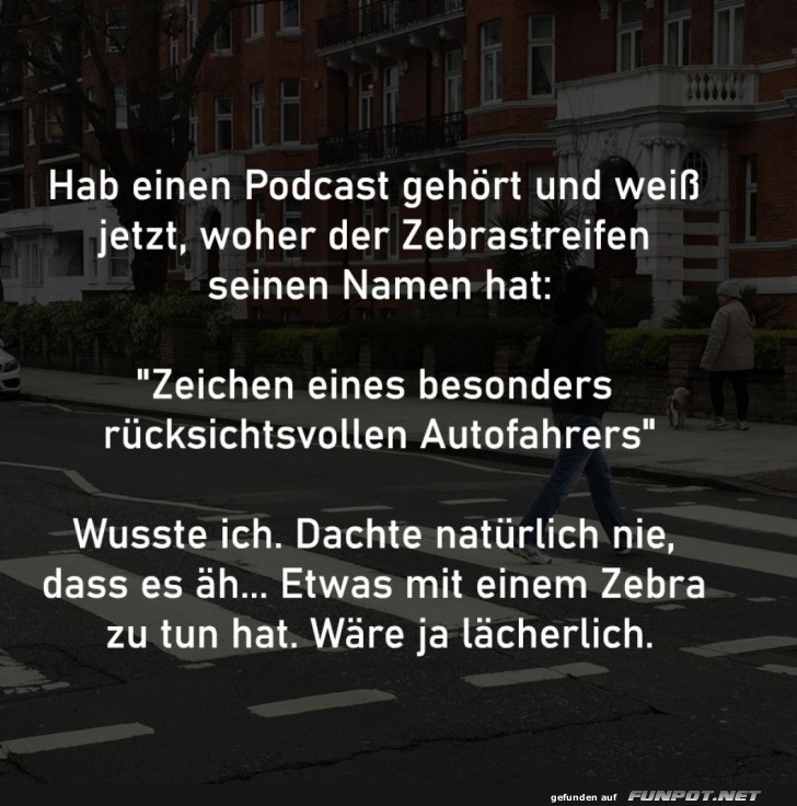 Zebrastreifen-Geheimnis gelüftet!