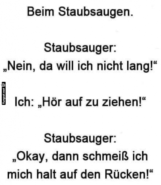 Staubsauger mit Eigenleben