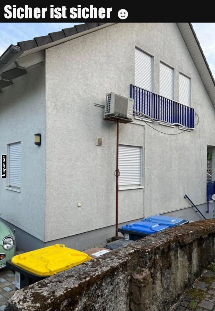 Haus mit Lftung und Humor