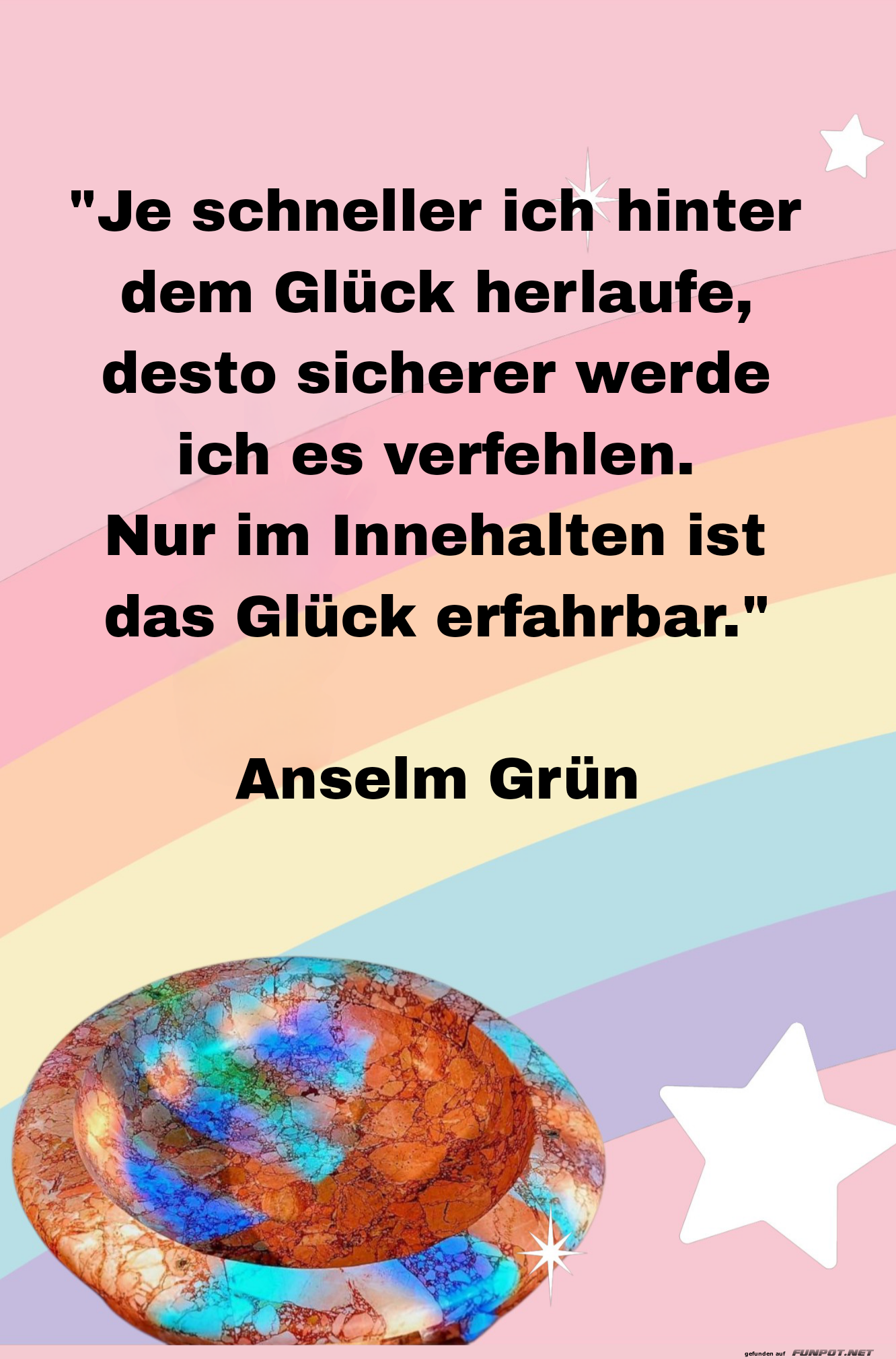 je schneller ich hinter dem glück