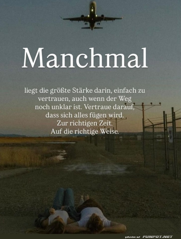 Entspannung mit Flugverkehr