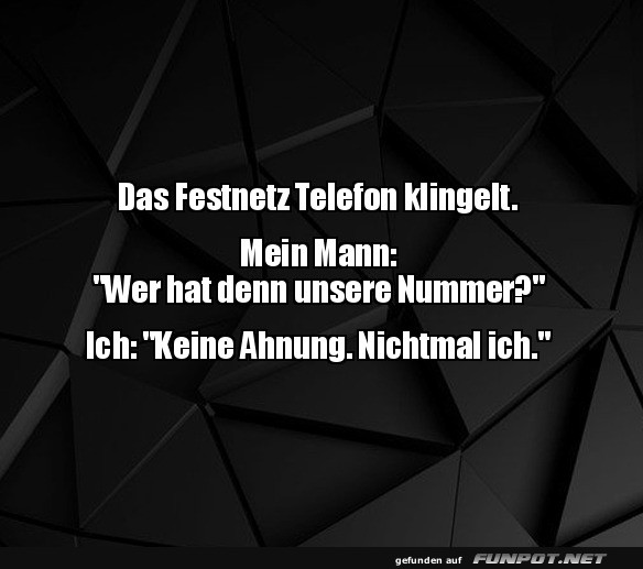 Wer ruft jetzt auf dem Festnetz an?