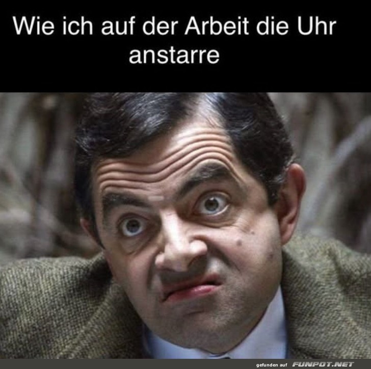 Blickduell: Ich vs. die Bürouhr