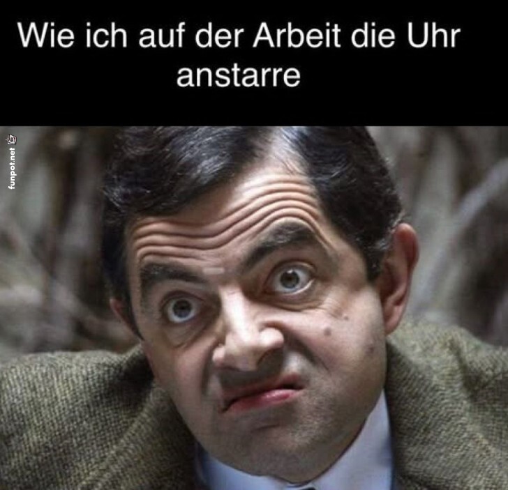 Blickduell: Ich vs. die Bürouhr