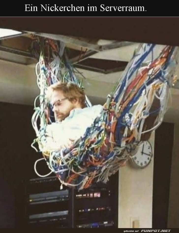 IT-Nap: Abhängen im Kabel-Hängemattenstil