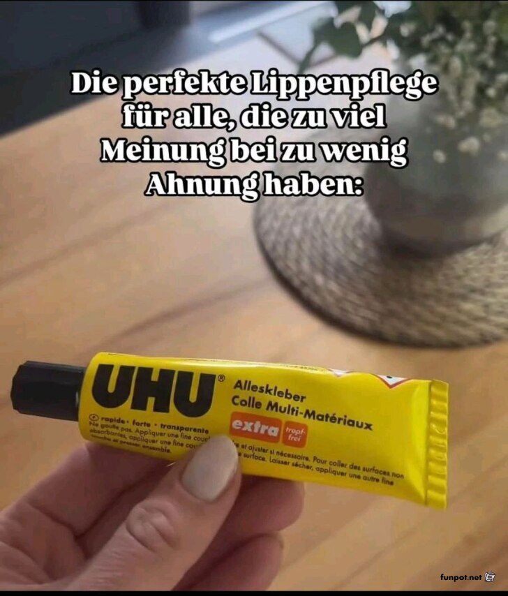 Endlich Ruhe dank Spezial-Lippenpflege!