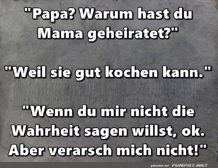 Kinderlogik: Papa, erzhl keinen Quatsch!