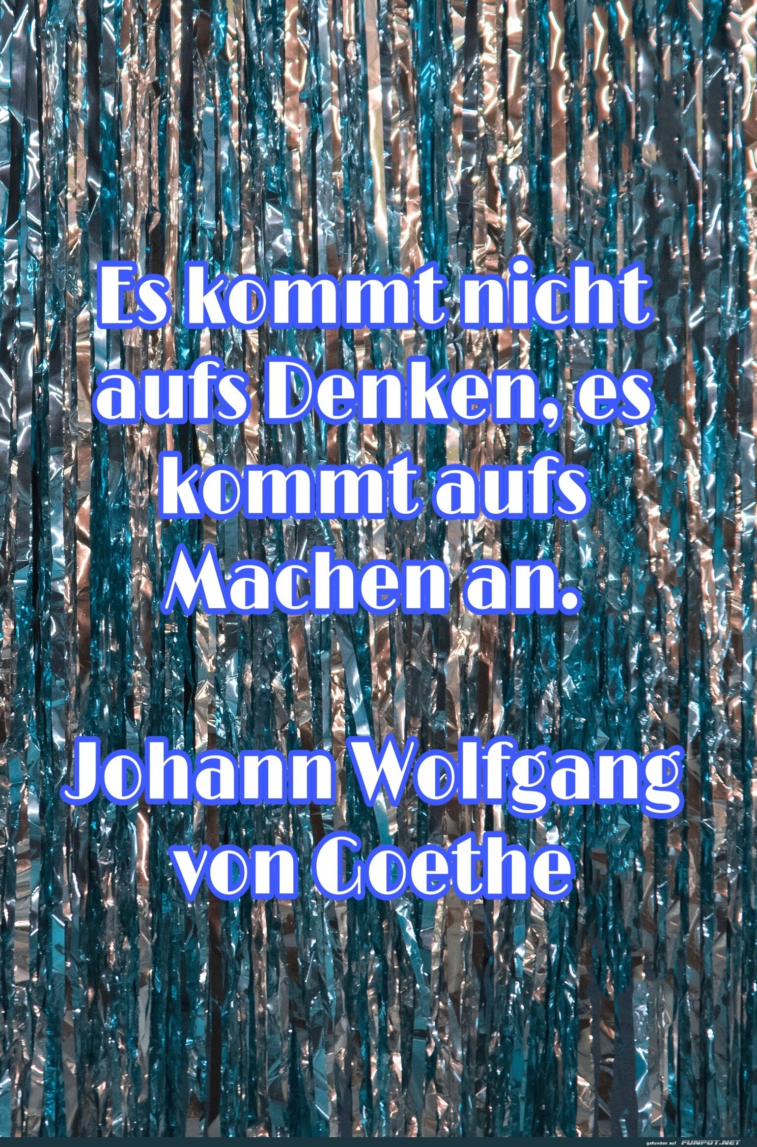 es kommt nicht aufs denken