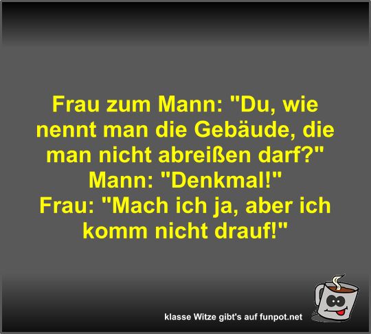 Frau zum Mann