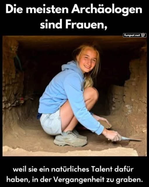 Grabende Gttinnen mit Humor