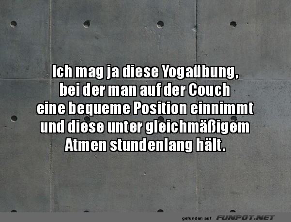 Die ultimative Couch-Yoga-Position entdeckt!