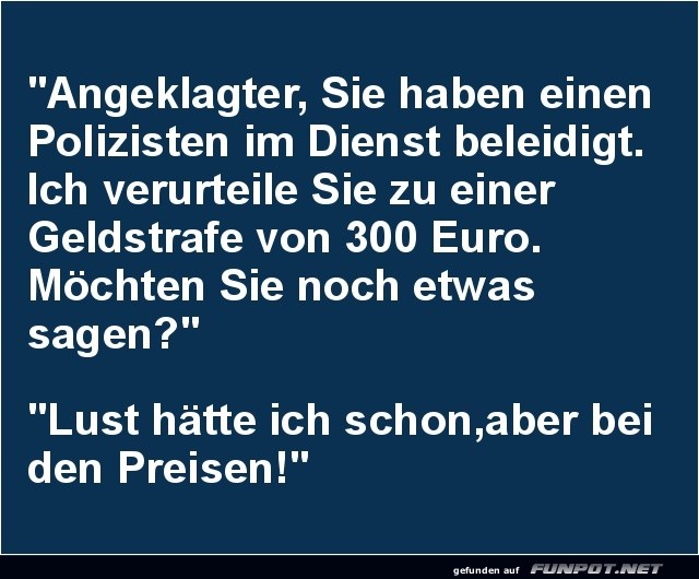 Preisgewitter im Gerichtssaal