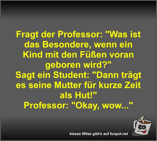 Fragt der Professor