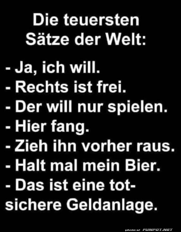 Teure Stze und ihre Folgen!