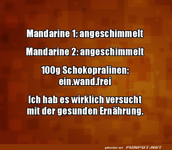 Wenn gesunde Ernhrung schimmelig wird!