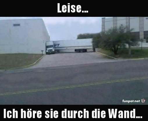 Flüstern gegen die Wand