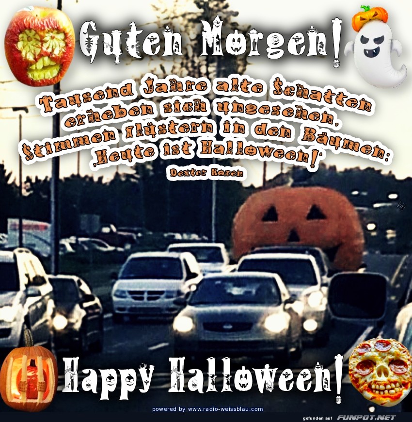 Krbis im Verkehr - Halloween-Stau!