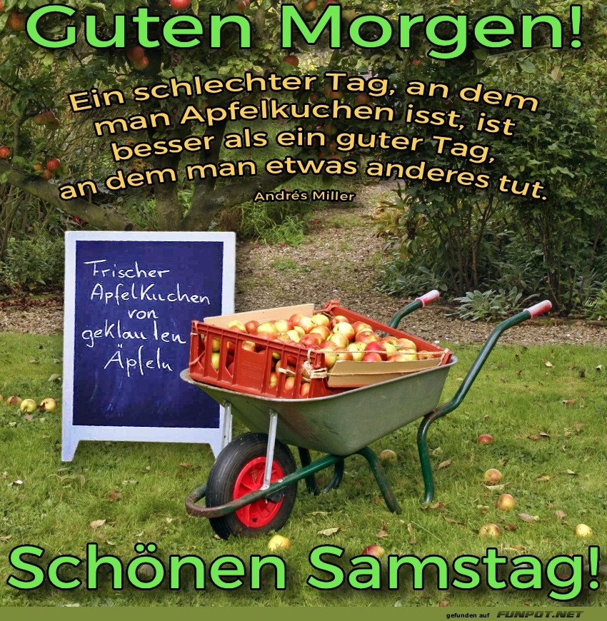 Samstag ist Apfelkuchen-Zeit!