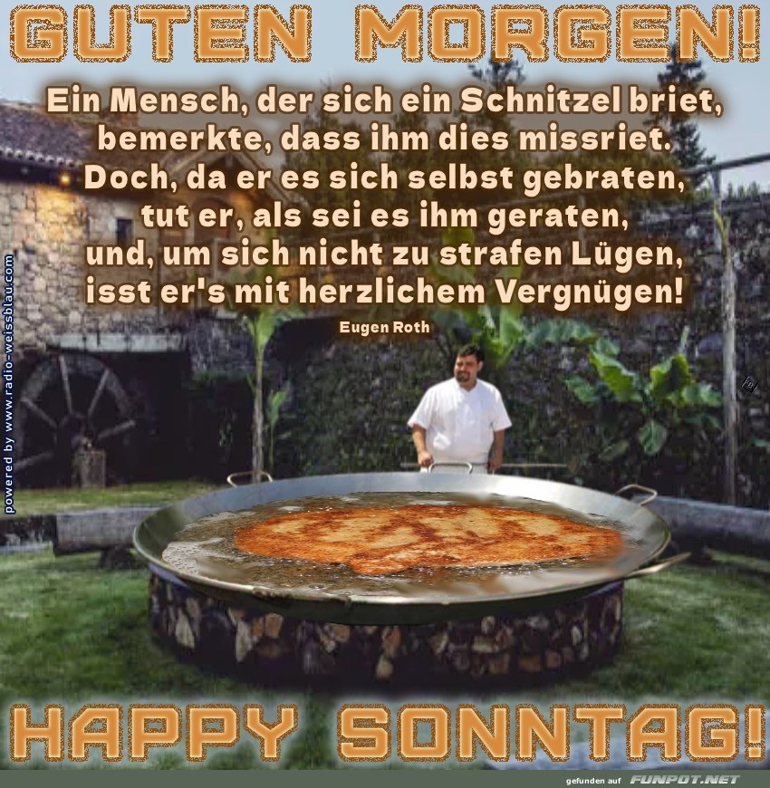 Riesenpfanne im Garten: Frhstck deluxe!