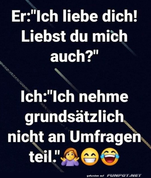 Liebe als Umfrage