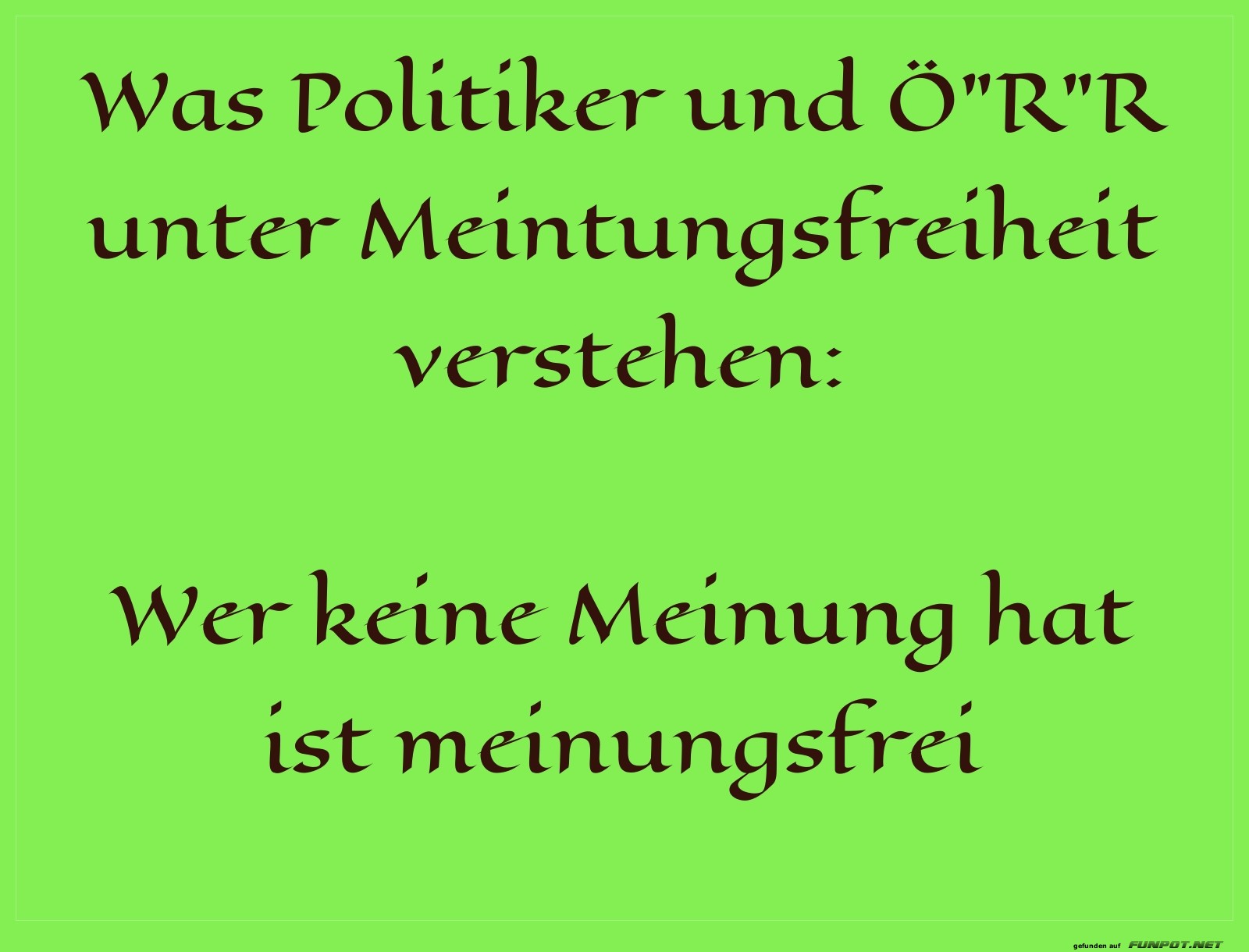 meinungsfreiheit