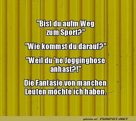 Jogginghosen: Der falsche Verdacht