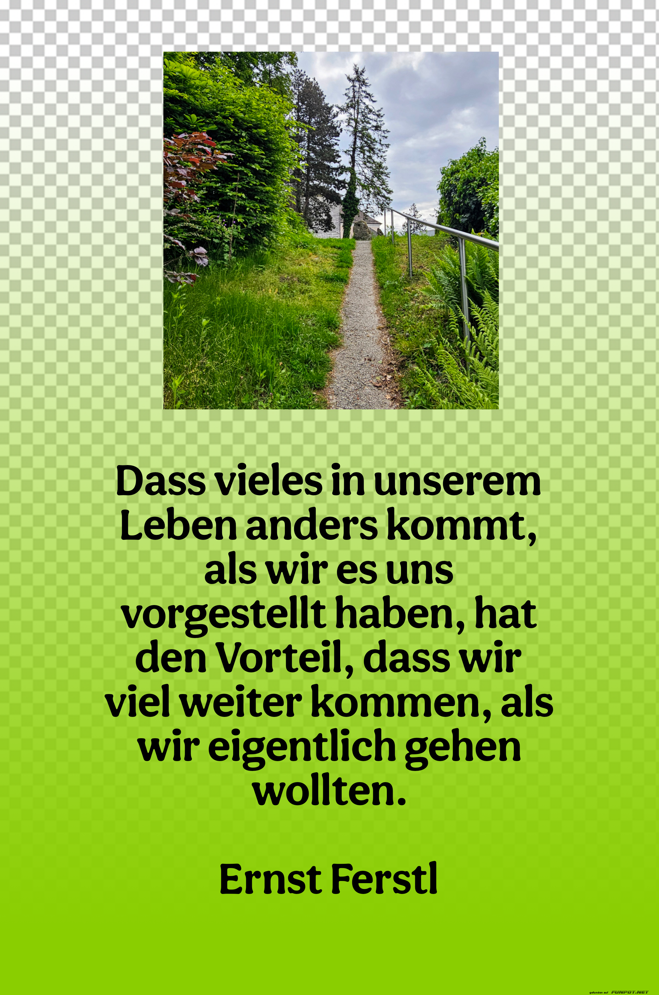 dass vieles in unserem leben