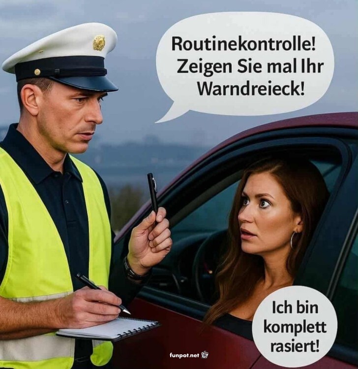 Missverstndnis beim Warndreieck-Check