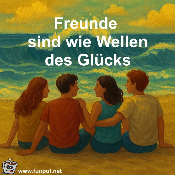 Freunde sind wie Wellen des Glcks